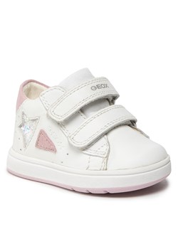 Sneakersy Geox - B Biglia G. A B254CA 08522 C0674 White/Rose ze sklepu eobuwie.pl w kategorii Półbuty dziecięce - zdjęcie 132239494