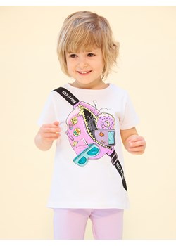 GATE Bawełniana koszulka dziewczęca z graficznym nadrukiem 2Y ze sklepu gateshop w kategorii Bluzki dziewczęce - zdjęcie 132250484