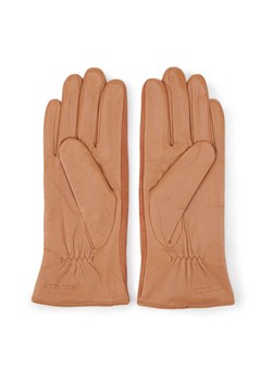 Damskie rękawiczki skórzane z zamszowymi wstawkami ze sklepu WITTCHEN w kategorii Rękawiczki damskie - zdjęcie 132449441