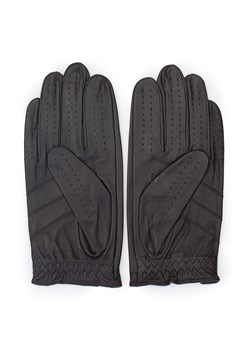 Rękawiczki samochodowe męskie ze skóry licowej ciemny brąz ze sklepu WITTCHEN w kategorii Rękawiczki męskie - zdjęcie 132449814
