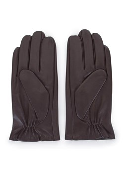 Męskie rękawiczki z gładkiej skóry ze sklepu WITTCHEN w kategorii Rękawiczki męskie - zdjęcie 132449891