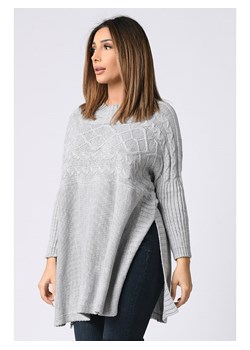 Sweter "Bella" w kolorze jasnoszarym ze sklepu Limango Polska w kategorii Swetry damskie - zdjęcie 132461212