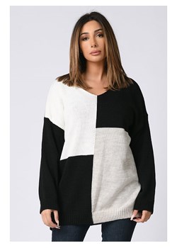 Sweter w kolorze czarno-białym ze sklepu Limango Polska w kategorii Swetry damskie - zdjęcie 132461222