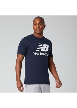 T-shirt męski New Balance z napisami z krótkimi rękawami 