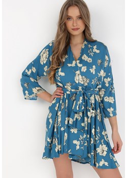 Niebieska Sukienka Naesousa ze sklepu Born2be Odzież w kategorii Sukienki - zdjęcie 132558944
