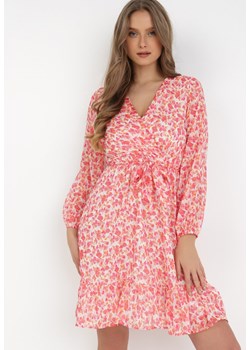 Różowa Sukienka Asootis ze sklepu Born2be Odzież w kategorii Sukienki - zdjęcie 132559062