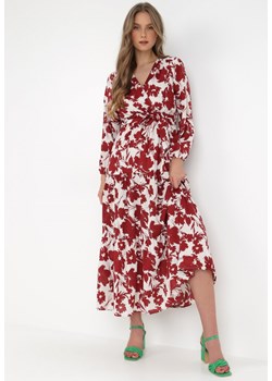 Biało-Czerwona Sukienka Phellenia ze sklepu Born2be Odzież w kategorii Sukienki - zdjęcie 132559104