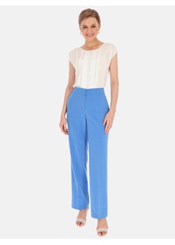 Niebieskie spodnie w kant Potis & Verso Avery ze sklepu Eye For Fashion w kategorii Spodnie damskie - zdjęcie 132559533