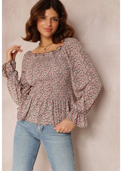 Czarno-Różowa Bluzka Ionaleia ze sklepu Renee odzież w kategorii Bluzki damskie - zdjęcie 132560953