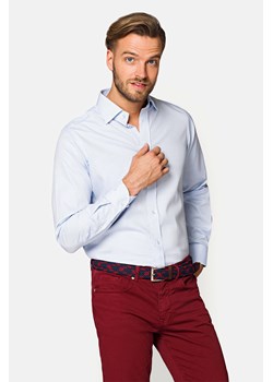 Koszula Biała w Niebieski Wzór Celia ze sklepu Lancerto S.A. w kategorii Koszule męskie - zdjęcie 132677431