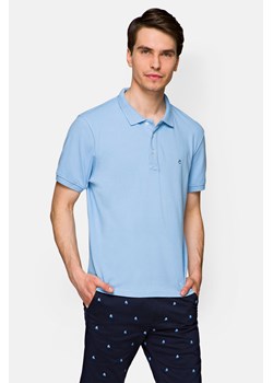 Koszulka Błękitna Polo Patrick ze sklepu Lancerto S.A. w kategorii T-shirty męskie - zdjęcie 132677700