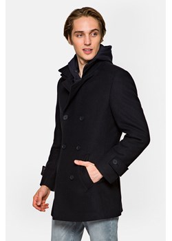 Płaszcz Czarny Embrace 3 ze sklepu Lancerto S.A. w kategorii Płaszcze męskie - zdjęcie 132678112