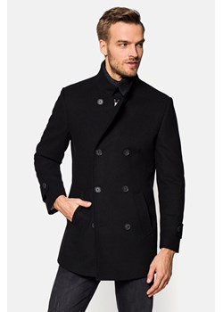 Płaszcz Czarny Embrace 2 ze sklepu Lancerto S.A. w kategorii Płaszcze męskie - zdjęcie 132678263