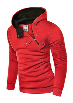 Męska bluza z kapturem rdi2020 - czerwona ze sklepu Risardi w kategorii Bluzy męskie - zdjęcie 132685911