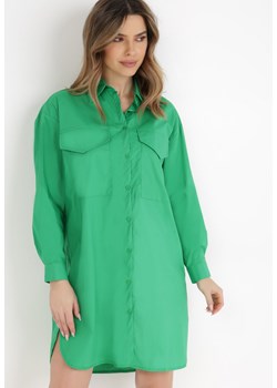 Zielona Koszula Katale ze sklepu Born2be Odzież w kategorii Sukienki - zdjęcie 132738763