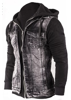 Przejściowa kurtka jeansowa 801 czarna ze sklepu Risardi w kategorii Kurtki męskie - zdjęcie 132752104