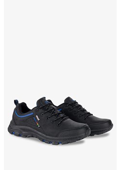 Czarne buty trekkingowe sznurowane Badoxx MXC8387-B ze sklepu Casu.pl w kategorii Buty trekkingowe męskie - zdjęcie 132776710