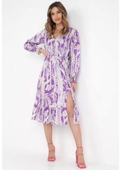 Fioletowa Sukienka Parthitheme ze sklepu Born2be Odzież w kategorii Sukienki - zdjęcie 132819672