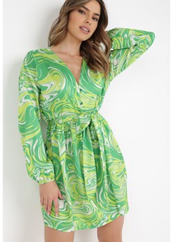 Zielona Sukienka Phylestra ze sklepu Born2be Odzież w kategorii Sukienki - zdjęcie 132819700