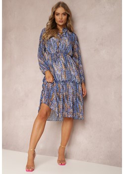 Granatowa Sukienka Perothoe ze sklepu Renee odzież w kategorii Sukienki - zdjęcie 132874423