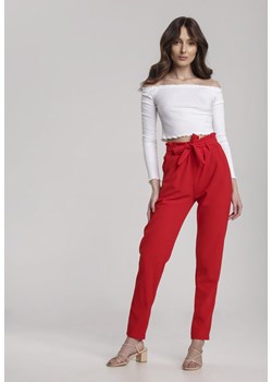Czerwone Spodnie Dorithusa ze sklepu Renee odzież w kategorii Spodnie damskie - zdjęcie 132948961