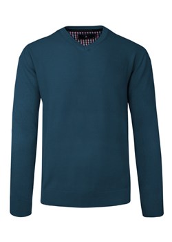 Sweter w Serek, Morski, Bawełniany, V-neck, Męski -BARTEX SWKOWbrtx0014morskiV ze sklepu JegoSzafa.pl w kategorii Swetry męskie - zdjęcie 133009323