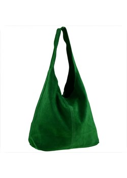 Torebka skórzana shopper worek kolor zielony trawka ze sklepu melon.pl w kategorii Torby Shopper bag - zdjęcie 133010672