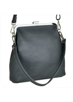 Damska torebka szara skóra naturalna bigiel ze sklepu melon.pl w kategorii Torby Shopper bag - zdjęcie 133015024