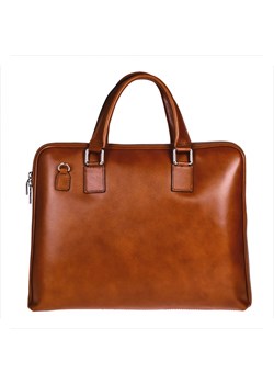 Elegancka aktówka damska skórzana xl - camel ze sklepu melon.pl w kategorii Kuferki - zdjęcie 133016222