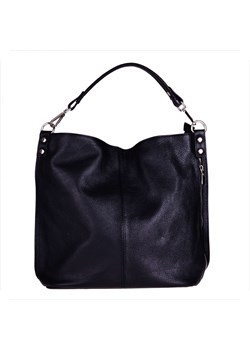 Torebka skórzana na ramię czarna xl ze sklepu melon.pl w kategorii Torby Shopper bag - zdjęcie 133016243