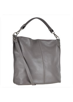 Elegncka skórzana torebka na ramię xl kolor akacja ze sklepu melon.pl w kategorii Torby Shopper bag - zdjęcie 133016733