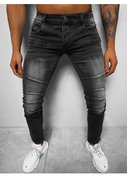 Spodnie jeansowe męskie szare OZONEE NB/MP0029G ze sklepu ozonee.pl w kategorii Jeansy męskie - zdjęcie 133032923