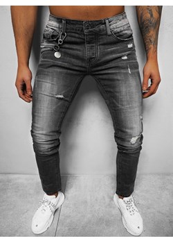 Spodnie jeansowe męskie czarne OZONEE NB/MP0051N ze sklepu ozonee.pl w kategorii Jeansy męskie - zdjęcie 133032924