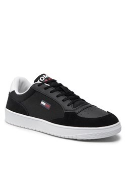 Sneakersy TOMMY JEANS - City Textile Cupsole EM0EM00963 Black BDS ze sklepu eobuwie.pl w kategorii Trampki męskie - zdjęcie 133087040