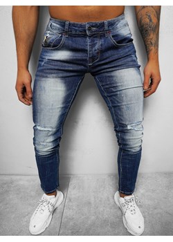 Spodnie jeansowe męskie niebieskie OZONEE NB/MP0024B ze sklepu ozonee.pl w kategorii Jeansy męskie - zdjęcie 133094471