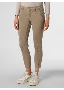 MAC Spodnie Kobiety Bawełna taupe jednolity ze sklepu vangraaf w kategorii Spodnie damskie - zdjęcie 133197813