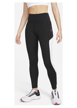 Damskie legginsy do biegania z wysokim stanem i kieszenią o długości 7/8 Nike Air - Czerń ze sklepu Nike poland w kategorii Spodnie damskie - zdjęcie 133270404