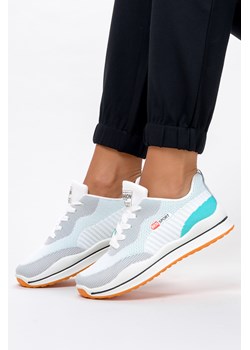 Szare sneakersy na platformie buty sportowe sznurowane Casu 10-11-21-G ze sklepu Casu.pl w kategorii Buty sportowe damskie - zdjęcie 133388562