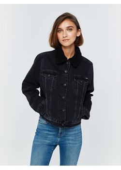 Kurtka damska jeansowa z kożuszkiem czarna Haylee 933 ze sklepu Big Star w kategorii Kurtki damskie - zdjęcie 133507114