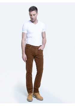 Spodnie sztruks męskie brązowe Terry Cord 803 ze sklepu Big Star w kategorii Spodnie męskie - zdjęcie 133511711