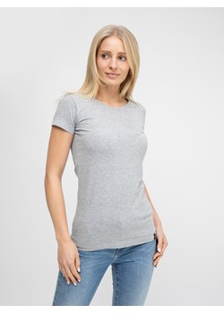 Koszulka damska gładka szara Classic 991 ze sklepu Big Star w kategorii Bluzki damskie - zdjęcie 133512321