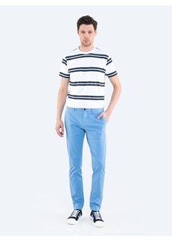 Spodnie chinosy męskie niebieskie Tomy 400 ze sklepu Big Star w kategorii Spodnie męskie - zdjęcie 133512591
