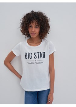BIG STAR bluzka damska z okrągłym dekoltem z krótkimi rękawami 