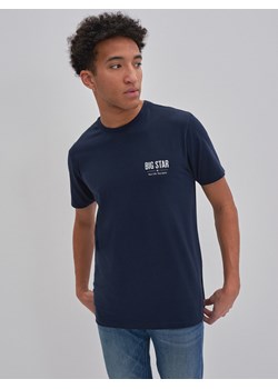 Koszulka męska z krótkim rękawem z logo BIG STAR granatowa Brunomi 403 ze sklepu Big Star w kategorii T-shirty męskie - zdjęcie 133517264