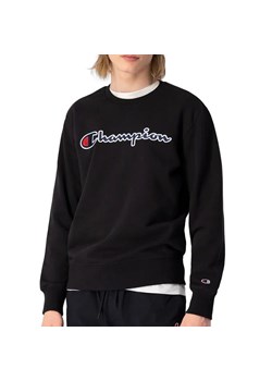 Bluza Champion Embroidered Script Logo Sweatshirt 217061-KK001 - czarna ze sklepu streetstyle24.pl w kategorii Bluzy męskie - zdjęcie 133661051
