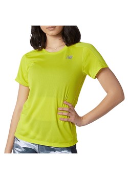Koszulka New Balance WT01234SYR - żółta ze sklepu streetstyle24.pl w kategorii Bluzki damskie - zdjęcie 133663413