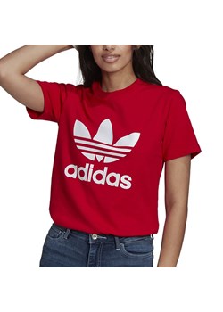 Bluzka damska Adidas z napisem z krótkim rękawem 