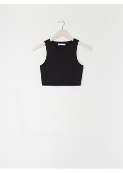 Sinsay - Crop top w prążki - Czarny ze sklepu Sinsay w kategorii Bluzki damskie - zdjęcie 133955673