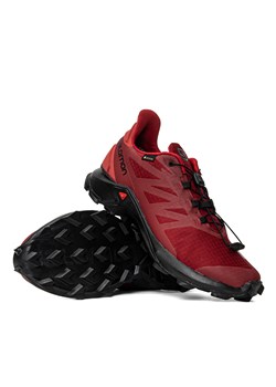Buty trekkingowe męskie czerwone Salomon SUPERCROSS 3 GORE-TEX ze sklepu Sneaker Peeker w kategorii Buty sportowe męskie - zdjęcie 133997584