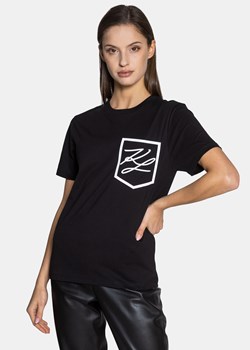 Koszulka damska Karl Lagerfeld Unisex Kl Pocket (216W1786-999) ze sklepu Sneaker Peeker w kategorii Bluzki damskie - zdjęcie 133999201